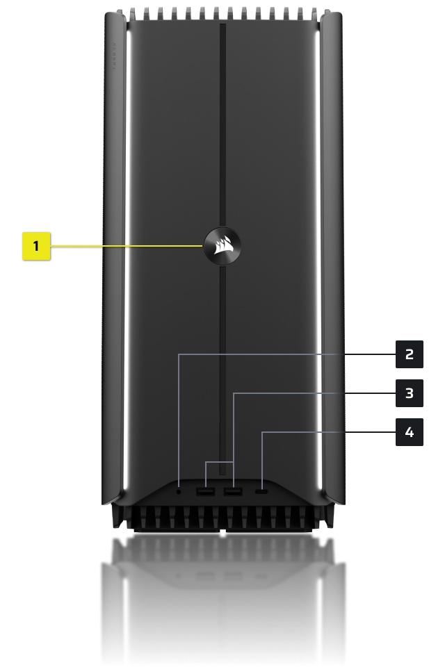 CORSAIR ONE i500 PC – Metal Dark: Liquid Cooled Intel Core CORSAIR ONE i500 PC – Metal Dark: Liquid Cooled Intel Core